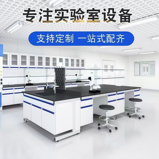实验室实验台钢木全钢工作台化验室PP试验台中央台操作台边台