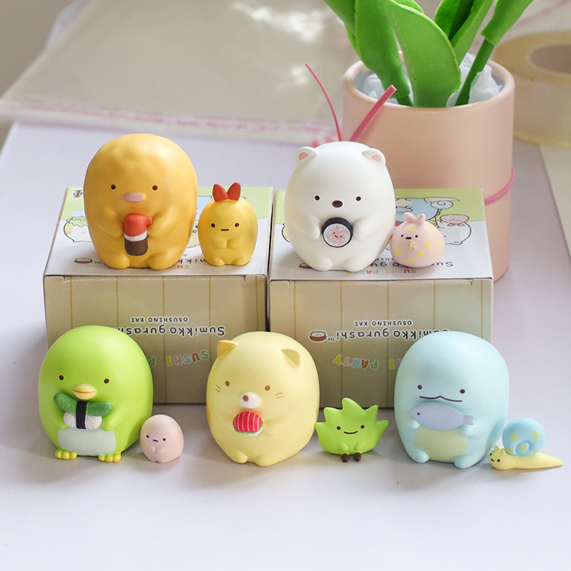 寿司角落生物摆件盲盒桌面装饰