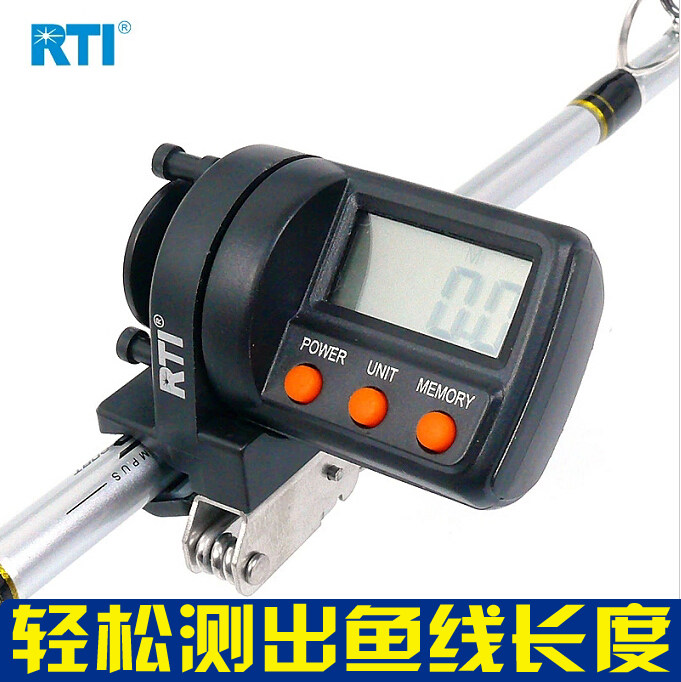 RTI电子鱼线长度计数器/999.9米计线器/筏钓船钓缠线米数计量器