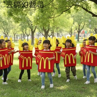 儿童装扮服装搞笑派对男女孩万圣节cos服搞怪演出服衣服表演