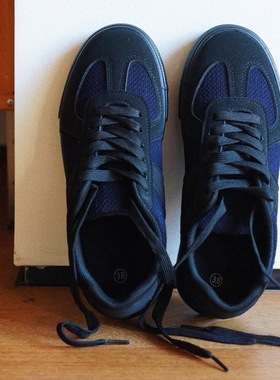 【时舟】植物蓝靛染 重磅剑道服面料 复古平底 中性德训鞋运动鞋