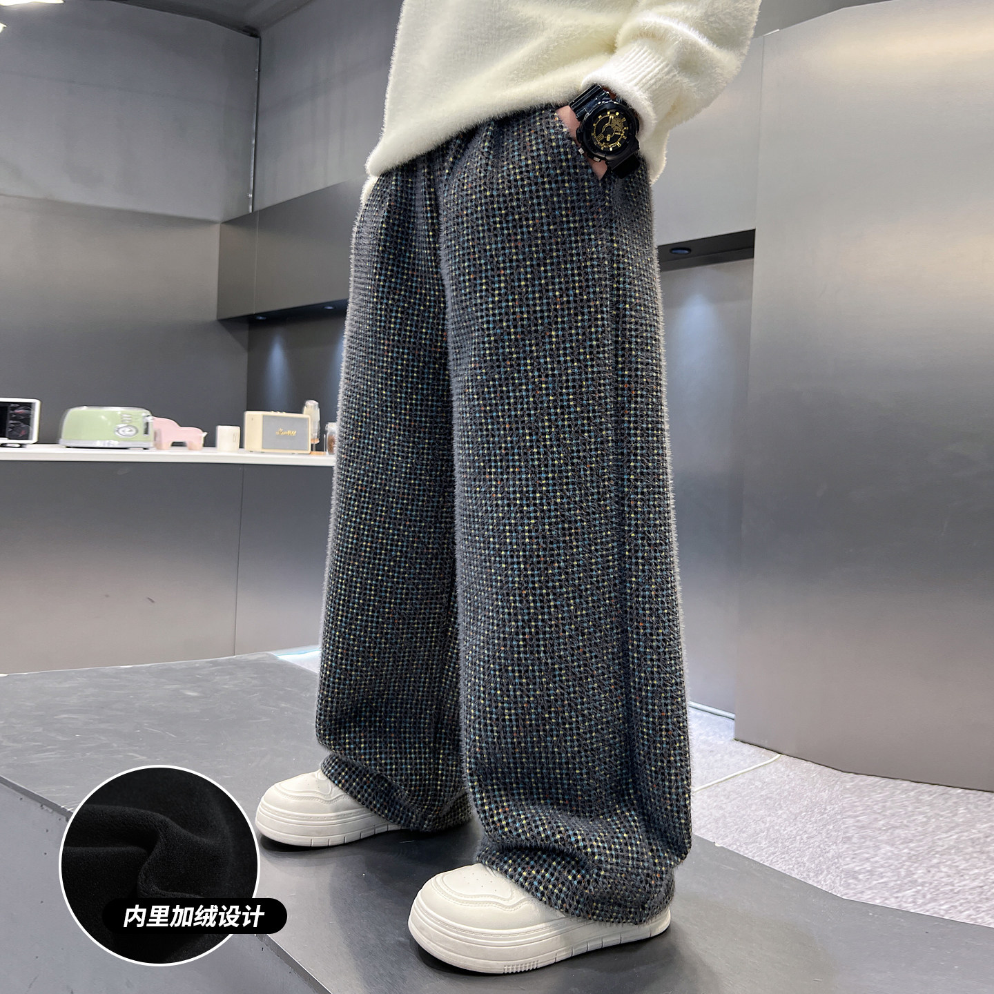 男童海马毛直筒加绒裤子2025新款中大童长裤儿童冬季加厚休闲裤潮,童装/婴儿装/亲子装,裤子,淘宝优惠券,粉丝福利购,淘宝优惠卷