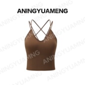 升级版 韩国外扩加厚8cm可拆卸胸垫吊带背心百搭紧身内衣 美背2.0