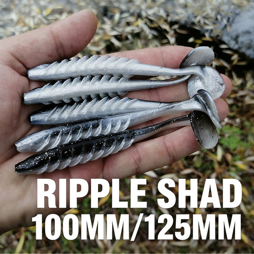 反螺纹软饵上鱼快鲈鱼翘嘴lure