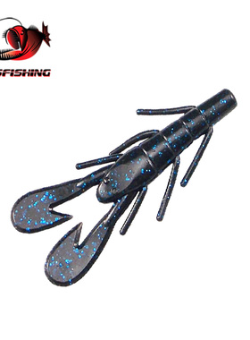 ESFISHING黑坑欧美虾形路亚软饵VIBE CRAW85毫米6.2克8条鲈鱼