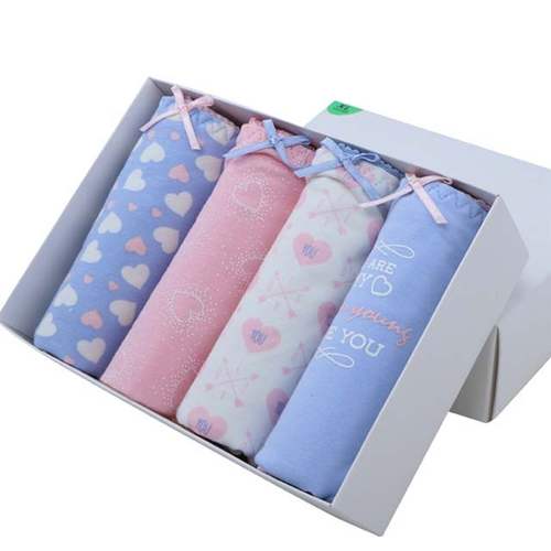 4条蝶安芬女士内裤图心形可爱