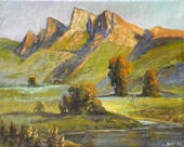 饰礼品 酒店度假村民俗健身宾馆电竞装 小景 北京手绘原创风景油画