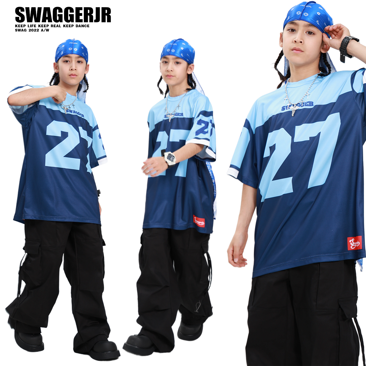 SWAG儿童街舞潮服套装男童炸街hiphop嘻哈帅气少儿街舞演出服装