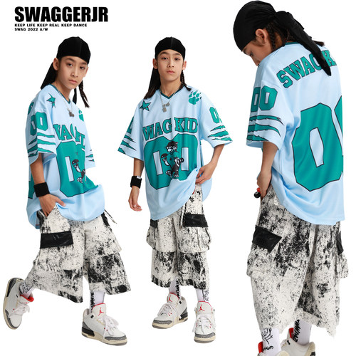 儿童街舞演出服嘻哈hiphop潮服