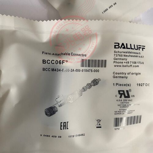 巴鲁夫接近开关传感器连接插头BCC M445-0000-1A-000-51X575-000