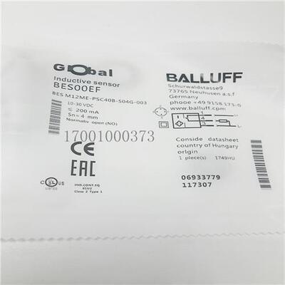 电感式接近开关BES00EF BES M12ME-PSC40B-S04G-003插头式PNP常开