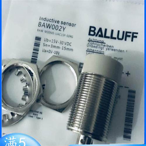BAW002Y接近开关BAW M30ME-UAC15F-S04G电压模拟量位移测距传感器