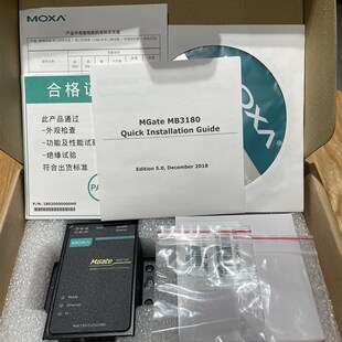 全新摩莎(MOXA)MGate MB3180网关 1口标准Modbus