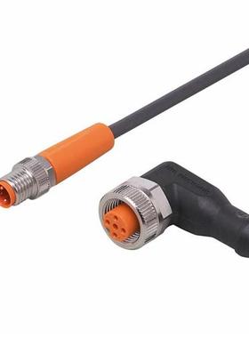 德国进口 IFM evc253 m8m-m12f 3p 2米 镀金