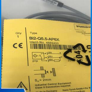 TURCK接近开关 方形感应传感器BI2-Q55-AP6X BI2-Q5.5-AP6X