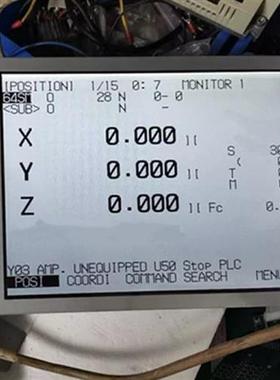 三菱M64数控系统FCU6-DUT32 LRUGB6361A 液晶显示屏 10.4寸黑白屏