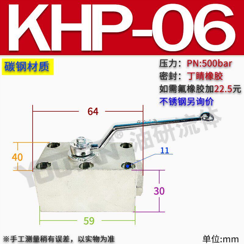 新款EHPK板式PKH-32/40/50-1112-02高压球阀KHP-06-10/16/20/现货