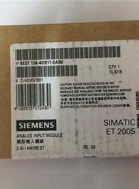 6ES7134-4GB11-0AB0 ET200S模拟量输入模块6ES7 134-4GB11-0AB0