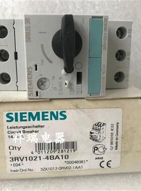 3RV1021-4BA10马达断路器 现货正品全新