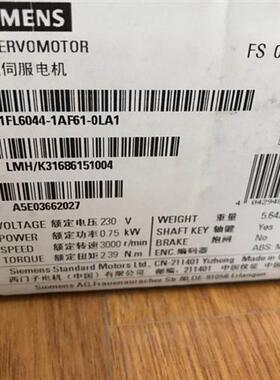 1FL6044-1AF61-0LA1 SIMOTICS S1FL6工作电压三相交流400V