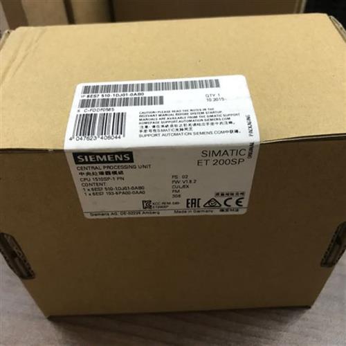 6ES7510-1DJ01-0AB0 CPU中央处理器1510SP-1 PN 6ES75101DJ010AB0