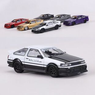 DCT 1:64丰田AE86宽体改装版仿真合金汽车模型收藏