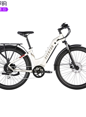 Aventon Level 2步带背光的LCD彩色显示屏电动旗舰通勤自行车