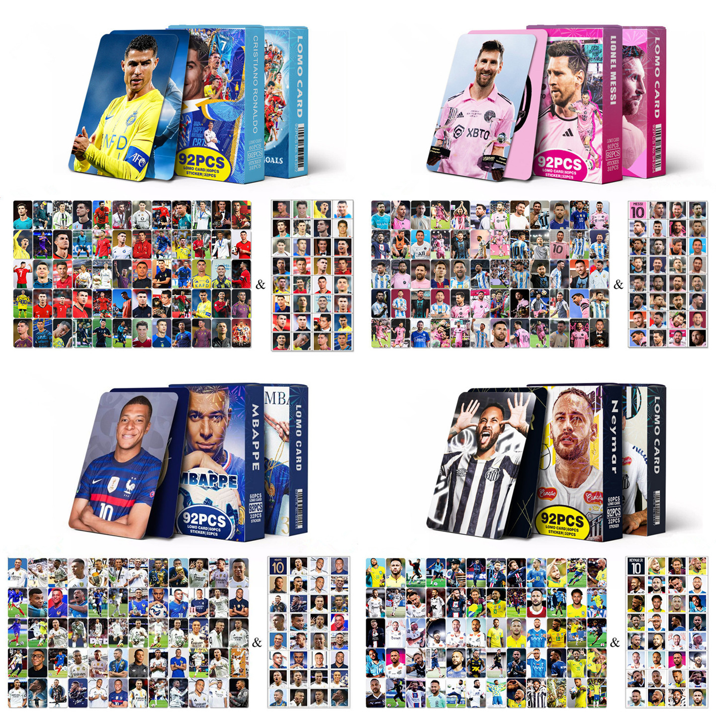 足球明星卡片球星卡球迷周边礼品