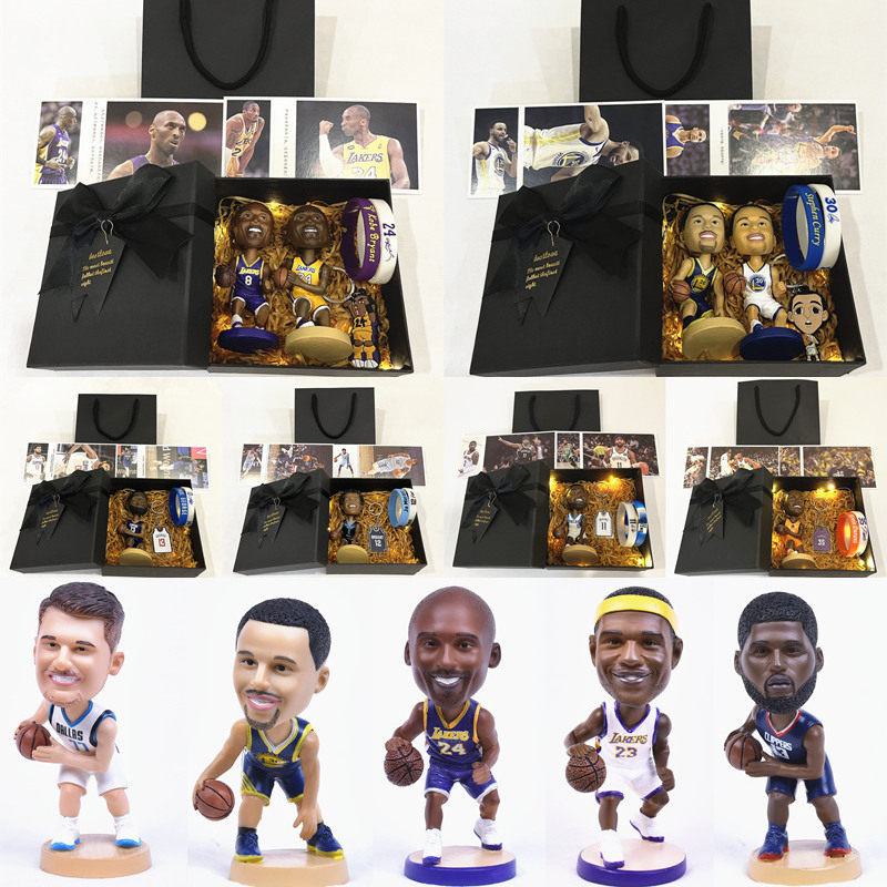 篮球明星手办生日礼物盒送男生毕业礼品周边保罗乔治库里欧文科比