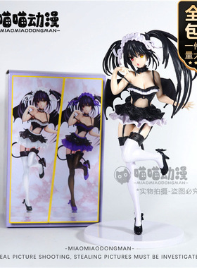 约会大作战 时崎狂三手办 白色紫色小恶魔精灵 景品摆件模型 批发