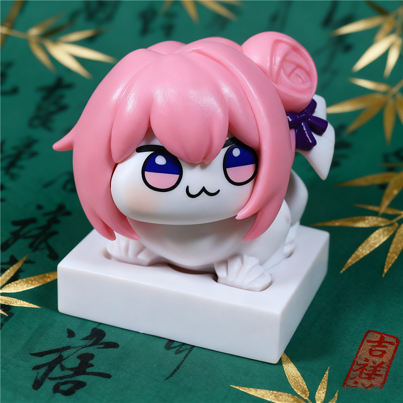 Doro桃乐丝Q版手办玉玺印章粉狗游戏手办动漫公仔新品