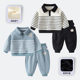 上衣裤 婴儿polo领卫衣套装 男童宝宝春装 子春秋小童洋气两件套
