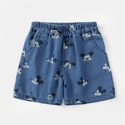 童装男童牛仔裤夏款独特夏季新款男孩牛仔短裤中小童薄款五分裤子