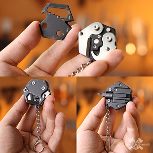 G&B 随身迷你折叠刀硬币刀户外便携螺丝刀户外露营防身多功能快递