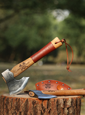 G&B暴躁熊 维京尼曼斧头锻造木工斧锻打劈柴斧户外斧开山斧手斧