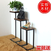 商场展示台展示架服装 店高低台包架花架流水台橱窗展示柜黑色标配