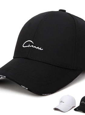 帽子男女春秋棒球帽子刺绣 C时尚百搭韩版高尔夫帽遮阳防晒鸭舌帽