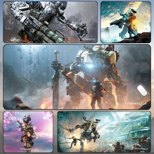 泰坦陨落2游戏定制周边鼠标垫超大桌垫精品锁边ins风键盘垫现货