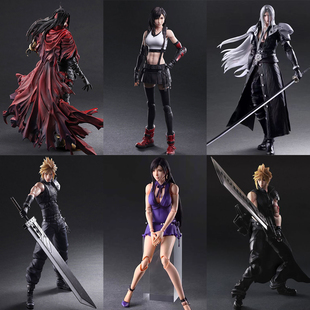 最终幻想7重制版 FF7游戏周边PA改手办克劳德蒂法玩偶摆件公仔现货