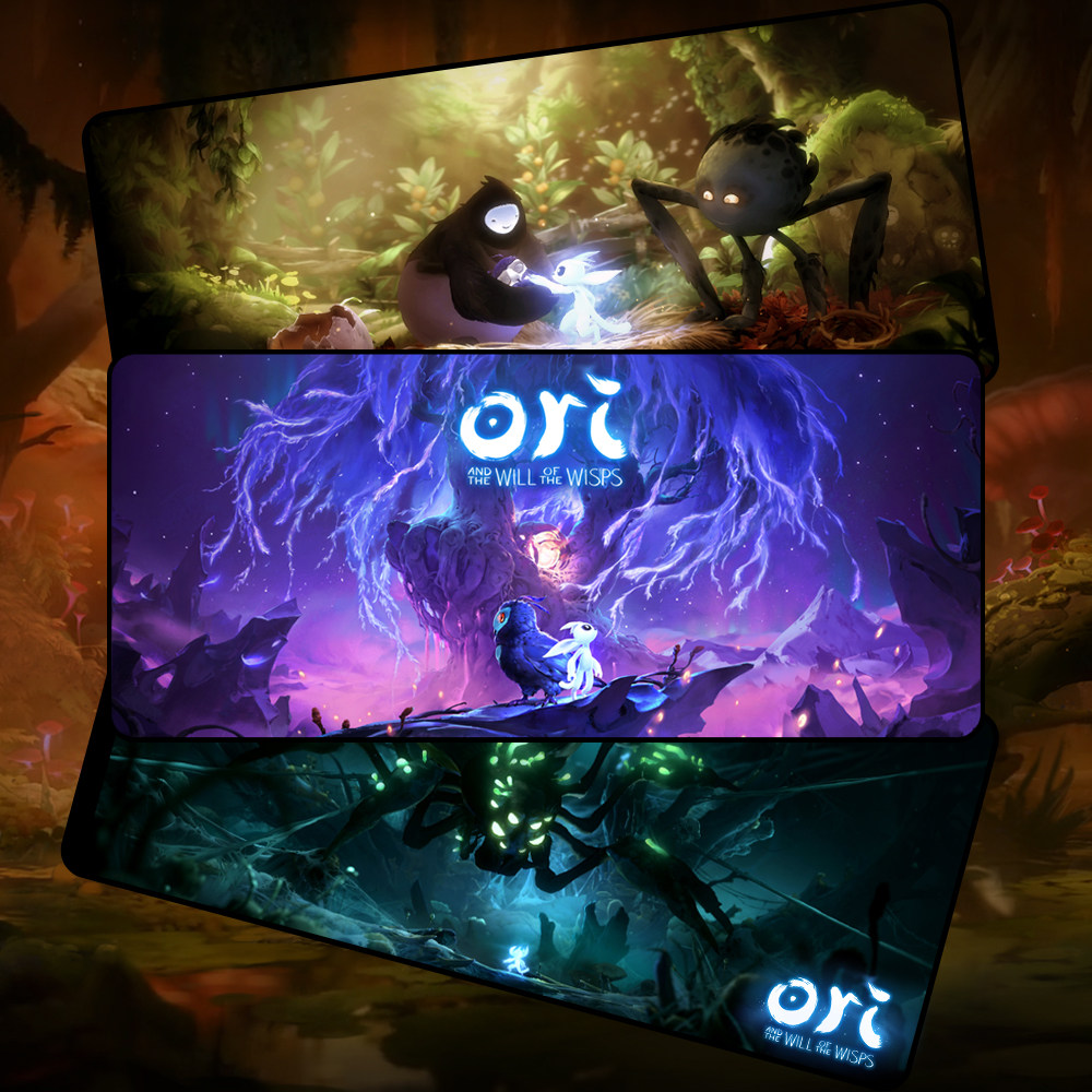 ori奥日精灵与萤火意志游戏定制周边鼠标垫超大桌垫电竞ins风锁边