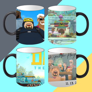 潜水员戴夫游戏定制周边加热变色陶瓷马克杯咖啡杯水杯子现货