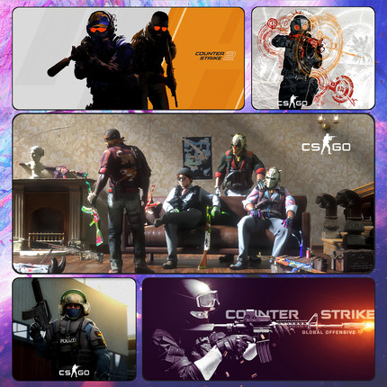 反恐精英2CSGO游戏定制周边counterstrike鼠标垫超大桌垫精品现货