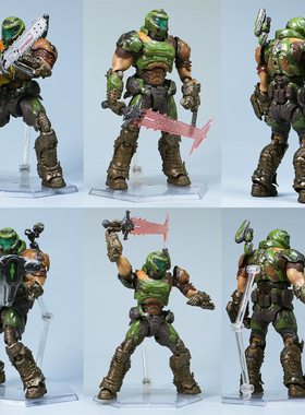 毁灭战士DOOM游戏周边手办阿卡姆模型人偶玩具公仔可动版现货