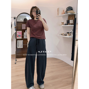 遮肉显高砂洗弯刀休闲裤 桃桃家 空气垂感升级 2.0 1152 超模裤