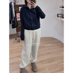 运动裤 桃桃家 加绒加厚束脚防风卫裤 深冬超暖 女1095 一条过冬