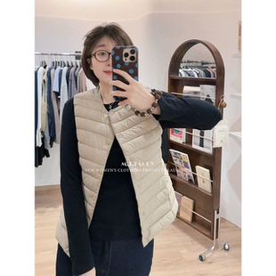 本90白鸭绒轻薄羽绒背心马甲女755 人气王高版 桃桃家 温暖加倍