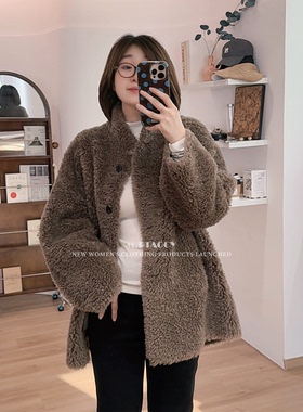 桃桃家-【真的爱你 PLUS版】匠心打造 秋冬中长款羊羔毛外套1105