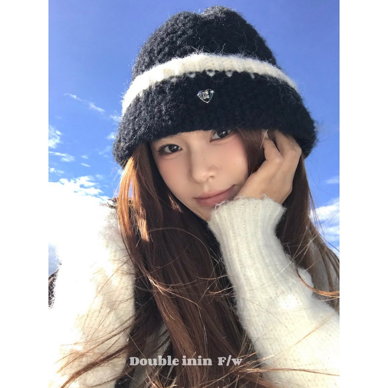 韩系撞色镂空渔夫帽44