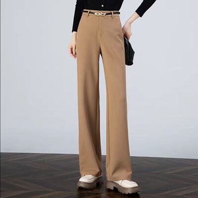 窄版直筒裤2025新款高腰秋季女裤