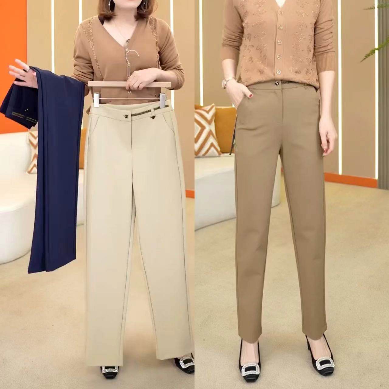 烟管裤女2026夏款高腰九分直筒裤
